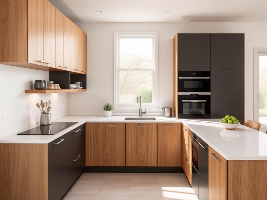 L-shaped kitchen example