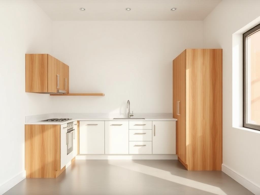 Straight kitchen example