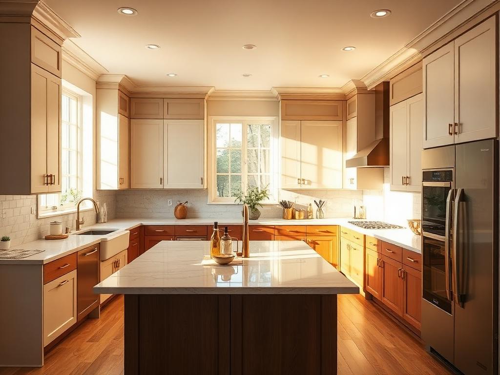 U-shaped kitchen example